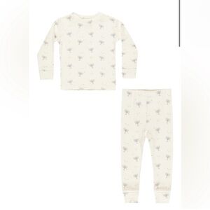 Rylee & Cru Organic Long Sleeve Pajamas Set - Holiday Hanukkah Menorah - 2-3Y
